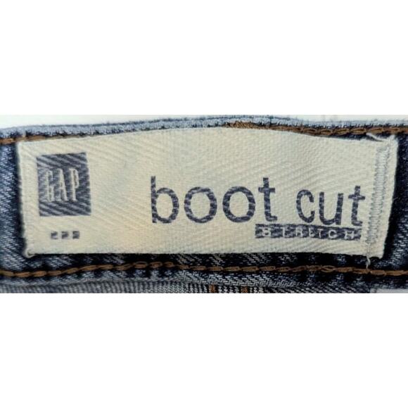 Vintage Gap Jeans Womens 8 L Tall Blue Boot Cut Low Rise 32 In Y2K 2000s Denim - Picture 3 of 8